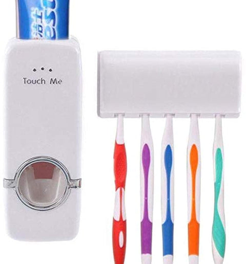 Generic Toothpaste Dispenser And Toothbrush Holder