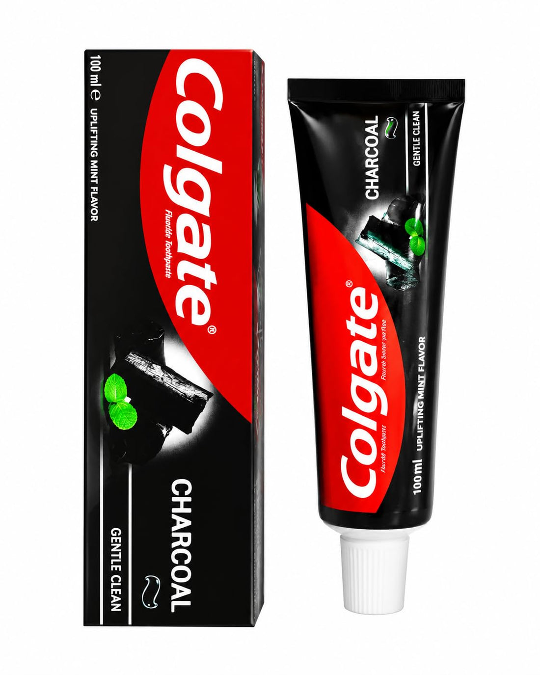 Charcoal Toothpaste, Whitening & Gentle Cleansing, Fresh Mint Flavor, 100 ml
