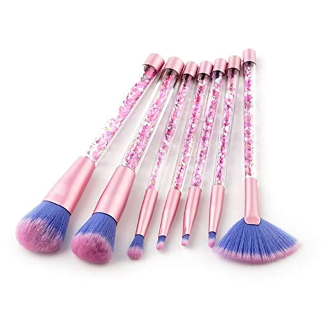 7 Pcs Makeup Brush Set Glitter Eyeshadow Foundation Brushes Powder Brushes Quicksand Cosmetics Brush
