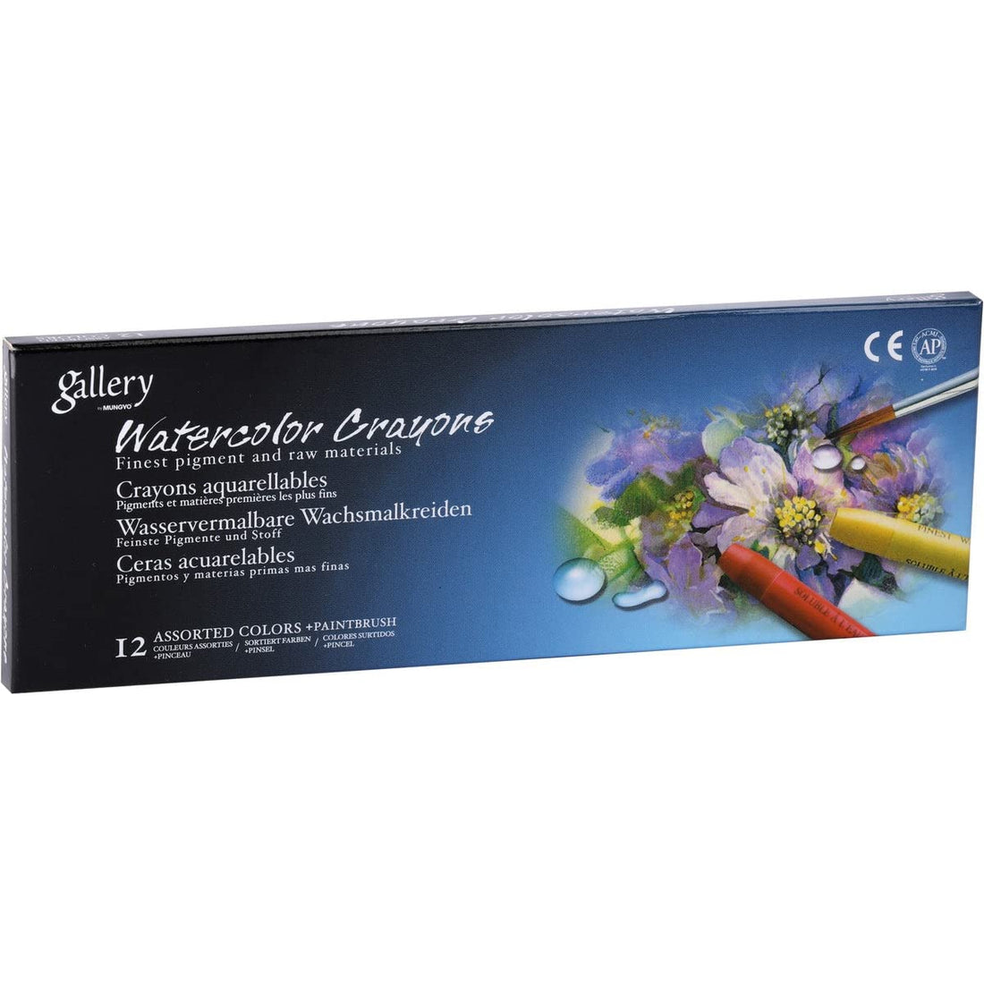 Creativ Mungyo-water colour crayons water soluble mac
