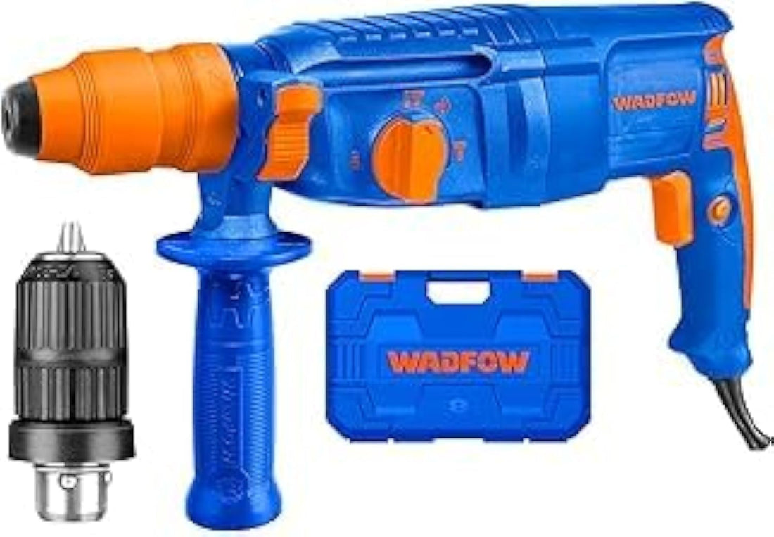 Rotary Hammer 800W 25J Impact Power, 0-4000 RPM, No-Load Speed 0-1100RPM - WRH1D26-2, Blue, 220V