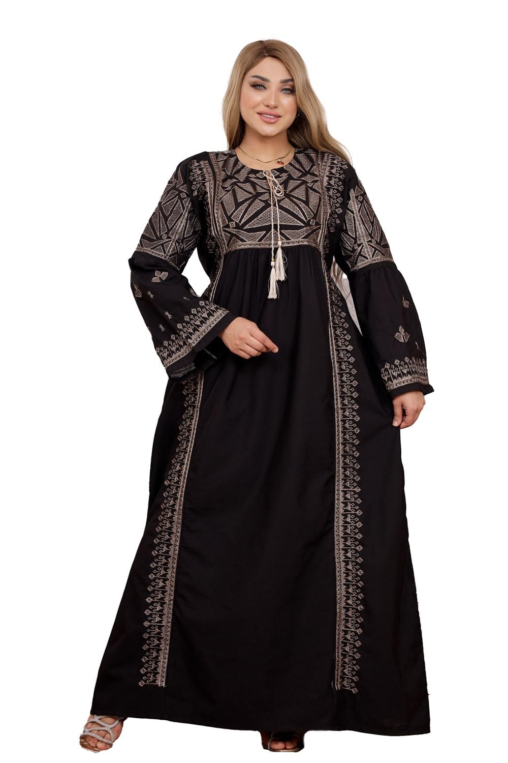 Abaya embroidery long sleeve alamalshop for women