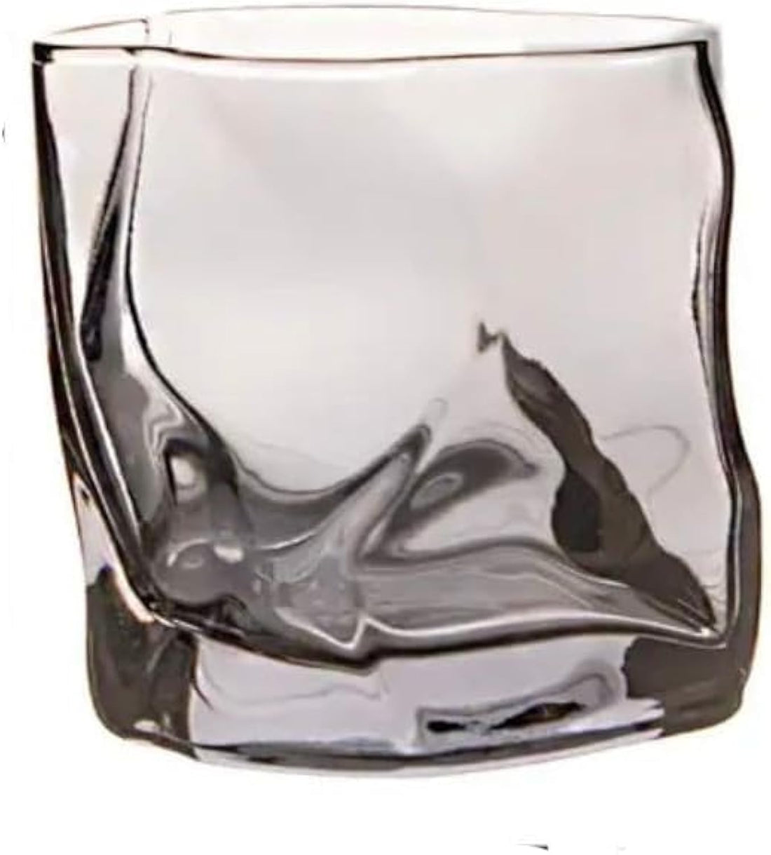 Crystal Glass Cup for Hot and Cold Drinks, Tea Cup, Coffee, Juice, Carbonated Drinks (Transparent Grey)