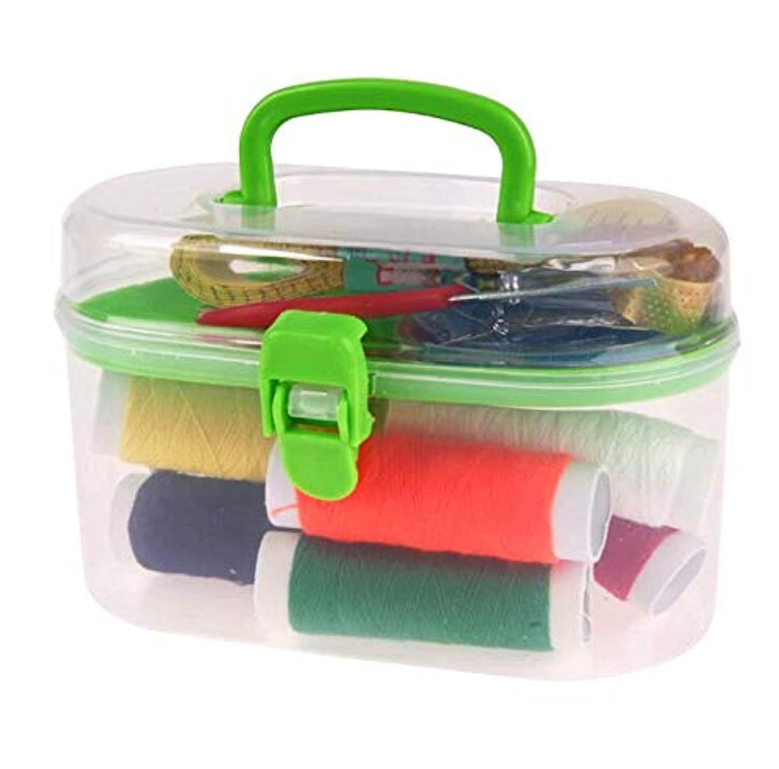 Portable Mini Travel PP Sewing Box With Needle, Threads, and DIY Home Tools Set