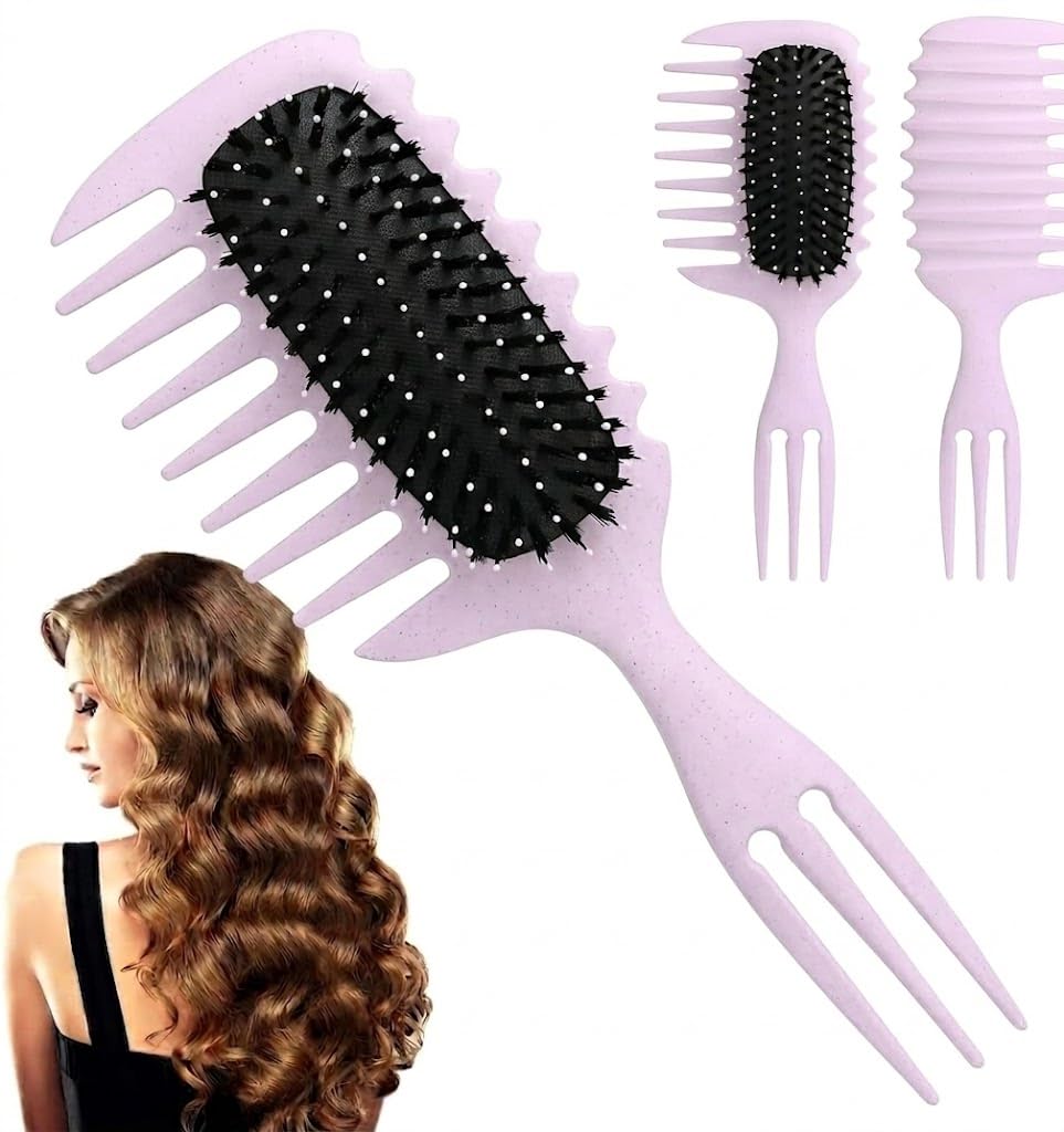Curl Define Styling Brush,Curly Hair Brush, Wet Dry Detangler Hair Brush,The Essential Tool For Shaping And Styling Your Curls, Achieve Perfectly Defined Curls -1pc -multicolor