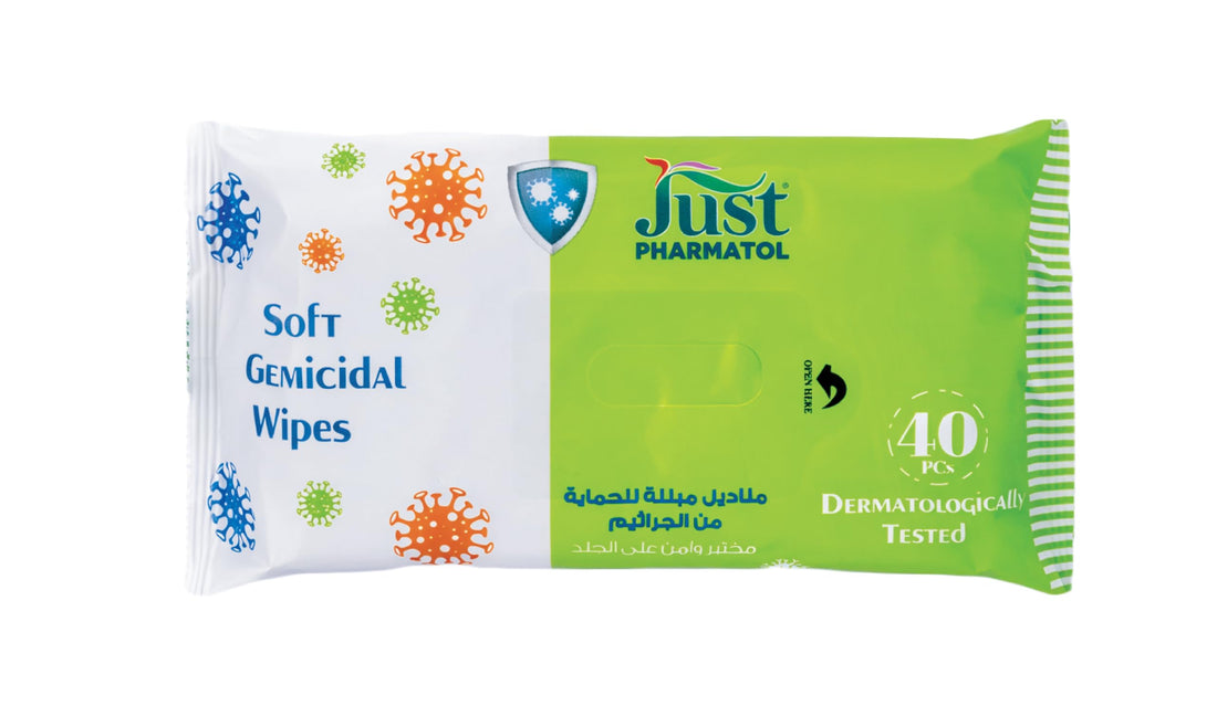 Just Pharmatol Germs Protection Wipes, 40 Wipes