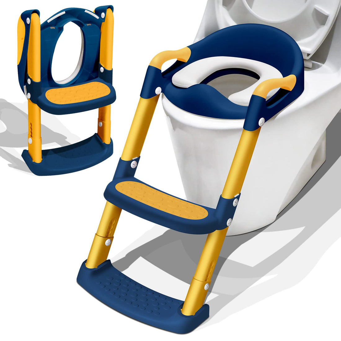 Children's Toilet Seat with Stairs Toilet Trainer Toilet Attachment Toilet Seat Baby Toilet Seat Toilet Seat Children's Toilet Stairs Potty Trainer Toilet Attachment Child Seat Toddler Toilet Ladder