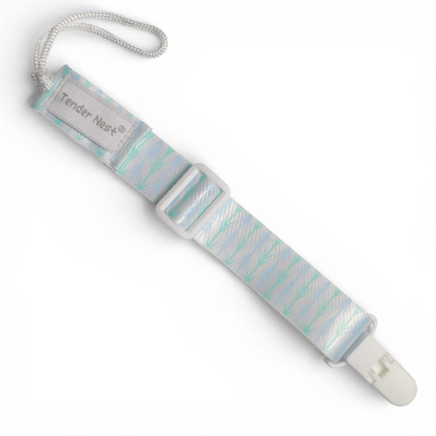 Adjustable Arows Pattern Satin Pacifier Clip for 0-2 Years Baby Boys
