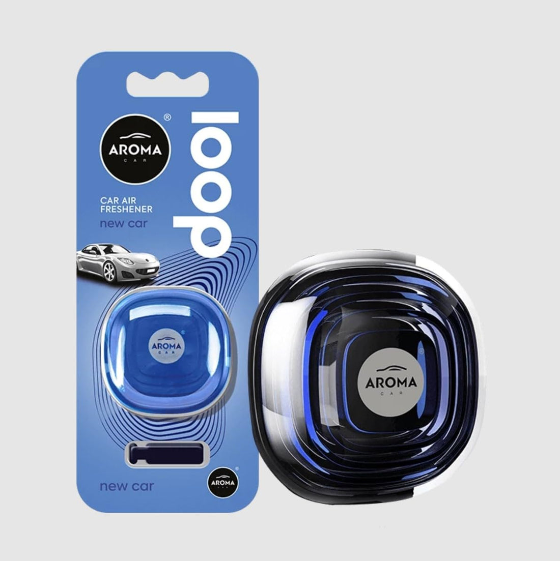 Generic Aroma France Loop Gel New Car Car Air Vent, Air Freshener A polymer body filled with the fragrance in a gel form (Made In Poland)