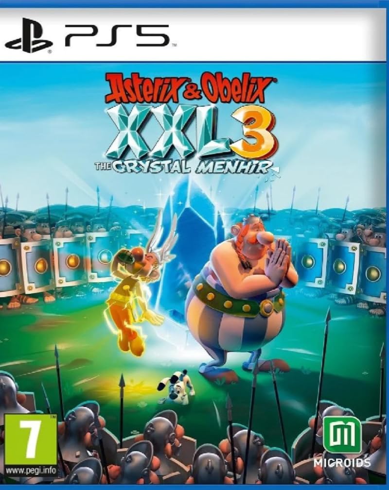 Asterix & Obelix XXL 3 The Crystal Menhir for PS5, Physical Game Disc, Adventure, Local Co-op Multiplayer, PEGI 7