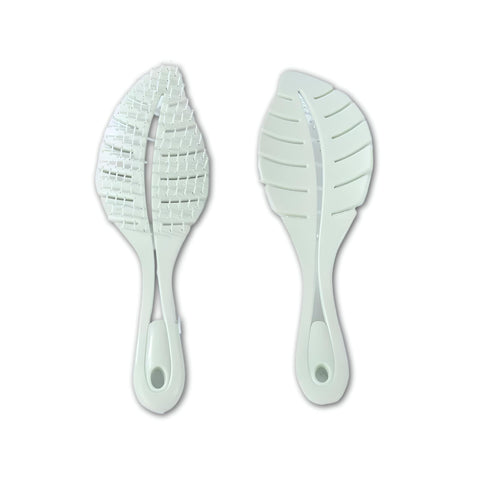 Hair Brush - Unique Openwork Paddle Detangler in Leaf Shape for Effortless Detangling, Suitable for Women, Girls, and Professional Salon Use (option 3)