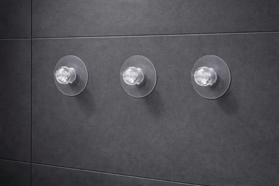 Downtown Transparent Suction Handle Knob Multipurpose Suction Cup Pull Handle and Hanger for Drawers Cabinets Glass Doors