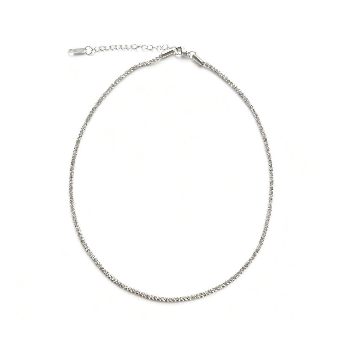Dainty Choker Necklace for Women 18K Gold Plated Shining Dots Box Chain Sparkle Necklaces Cute Paperclip Link Herringbone Necklace Exquisite Jewelry Gifts for Mom Girlfriend