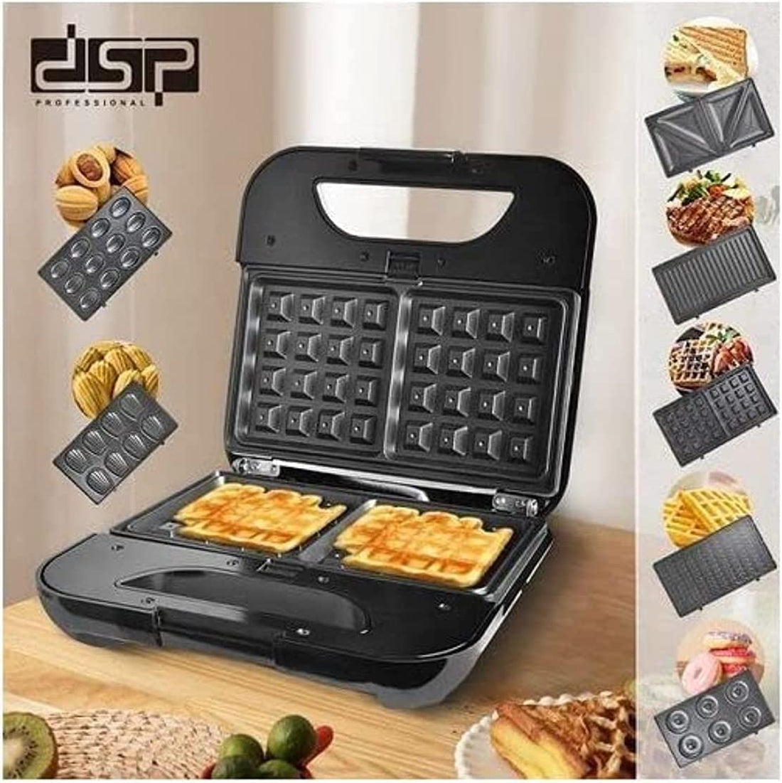 DSP 7-in-1 Doughnut Sandwich Waffle Dough Mold Tool KC-1162