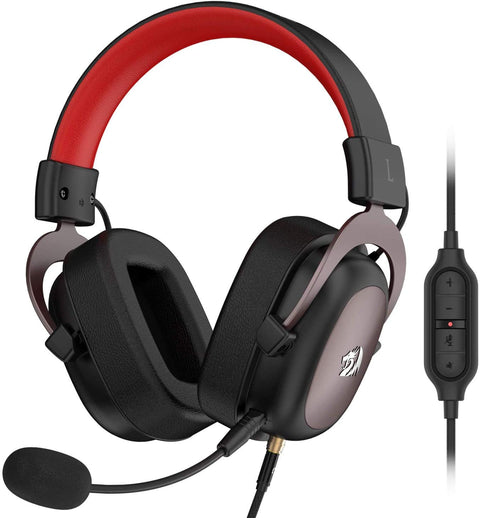 REDRAGON H510 Zeus 2 Gaming Headset - 7.1 Surround Sound - Detachable Noise Cancelation Microphone - Black… Headphones Headset