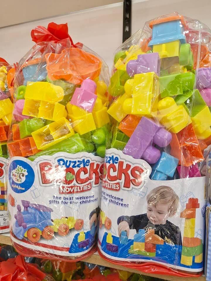Puzzle Blocks Building Set, Colourful Creative Construction Toy, Educational Assembly Blocks for Children