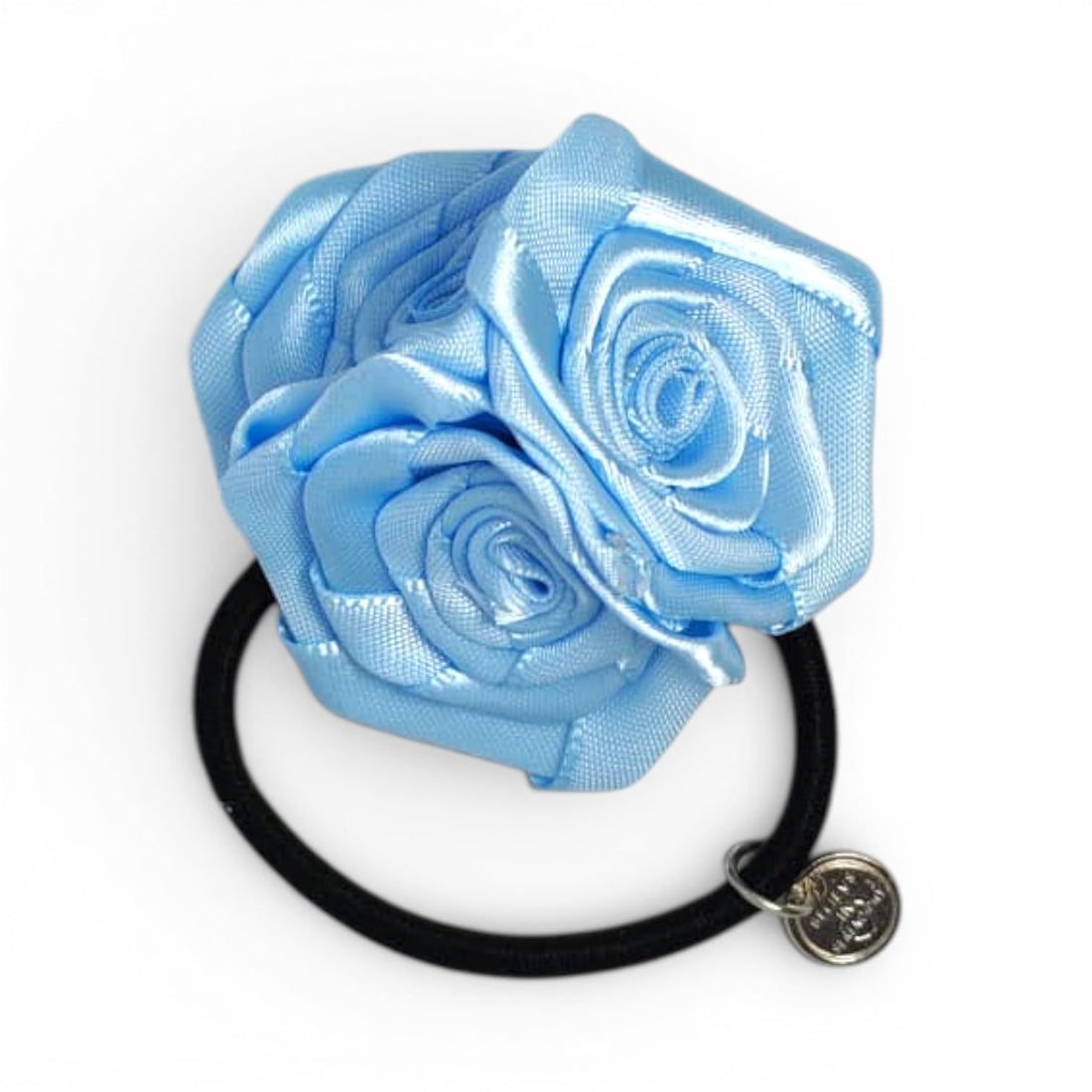 Catch Up Flower Hair Tie for Women & Girls, Cute Rose Scrunchie Elastic Ponytail Holder, Soft No Damage Floral Hair Accessory for Daily Wear, School, Work & Parties