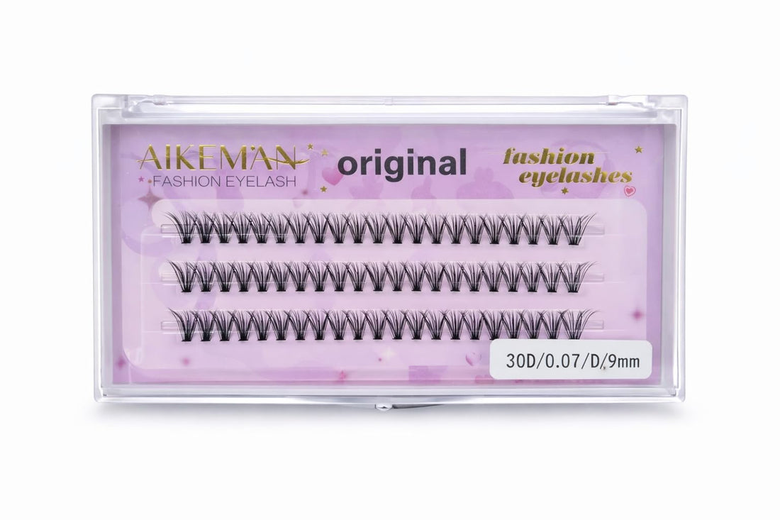 60 Pcs 30D Mink Short Volume Lash Clusters 9mm, 0.07 D Curl Individual Dense Lash Fans for Inner Corner Styling, Salon & Advanced DIY Application