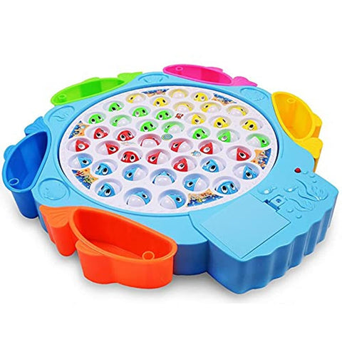 Blue Girls boys Baby Educational Toys Fish musical Rotating Educational Fishing Game Child Giftyuturoaa61003