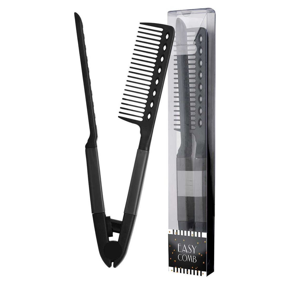 Comb For Straightening Hair Flat Iron Comb With A Firm Grip - Straightening For Knotty Hair