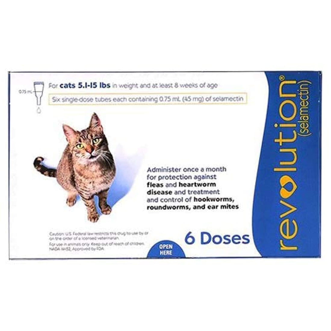 Revolution Flea and Tick Single Dose for Adult Cats