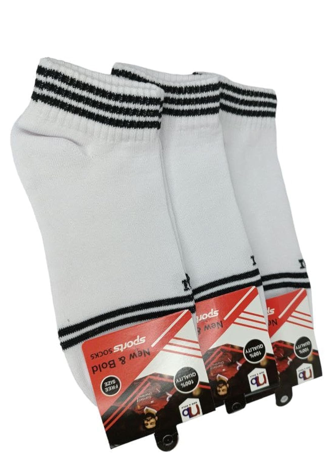Set of 3 Elastic Clothes Quilted 1.5cm Wide - 3 Pieces - Each Piece 55cm Length - White - Multi Use