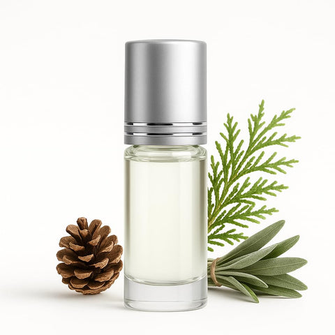Cedar Sage Clarity Perfume Oil 12ml Roll-On – زيت عطر الأرز والميرمية للصفاء الذهني والتركيز العميق للجنسين – Perfumes for Women & Men – Alcohol Free Long Lasting by La Perfumes Niche