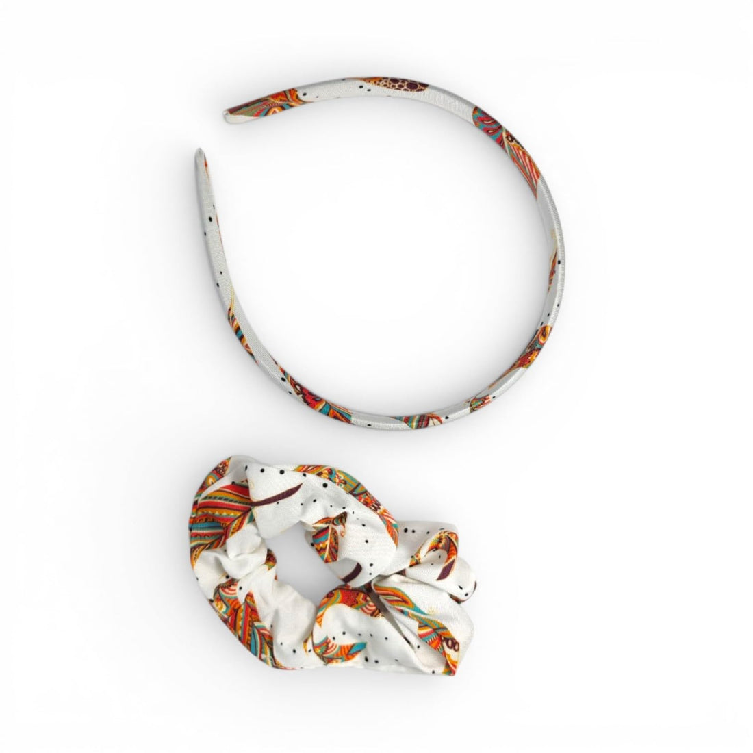 Catch Up Headband with Hair Tie Set for Women & Girls, Stylish Hair Hoop with Matching Scrunchie, Soft Comfortable Non-Slip Hair Accessories for Daily Wear & Styling
