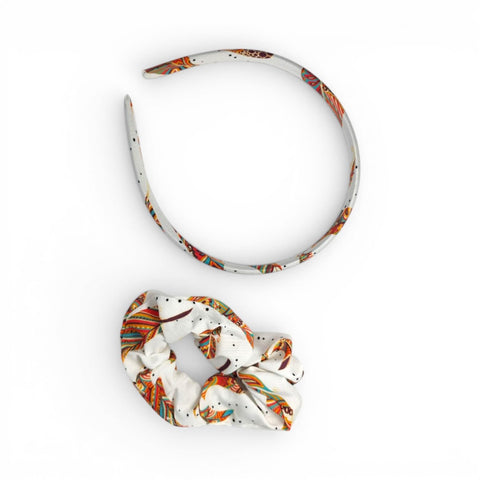 Catch Up Headband with Hair Tie Set for Women & Girls, Stylish Hair Hoop with Matching Scrunchie, Soft Comfortable Non-Slip Hair Accessories for Daily Wear & Styling