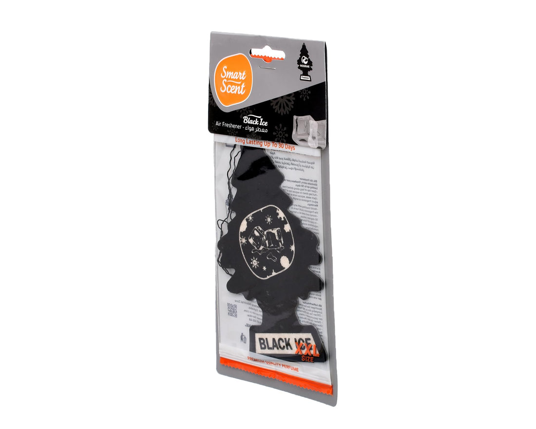 Smart ND135 Large Hanging Car Air Freshner, Black Ice Scent With Perfect Design, Premium And Eco-Friendly Material - Multi Colour