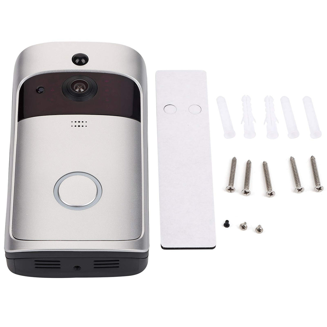 FastUU Door Phone System, Smart Door Camera Wireless Noise Cancellation Doorphone Access System Infrared Doorbell Video Doorbell, for Night Day