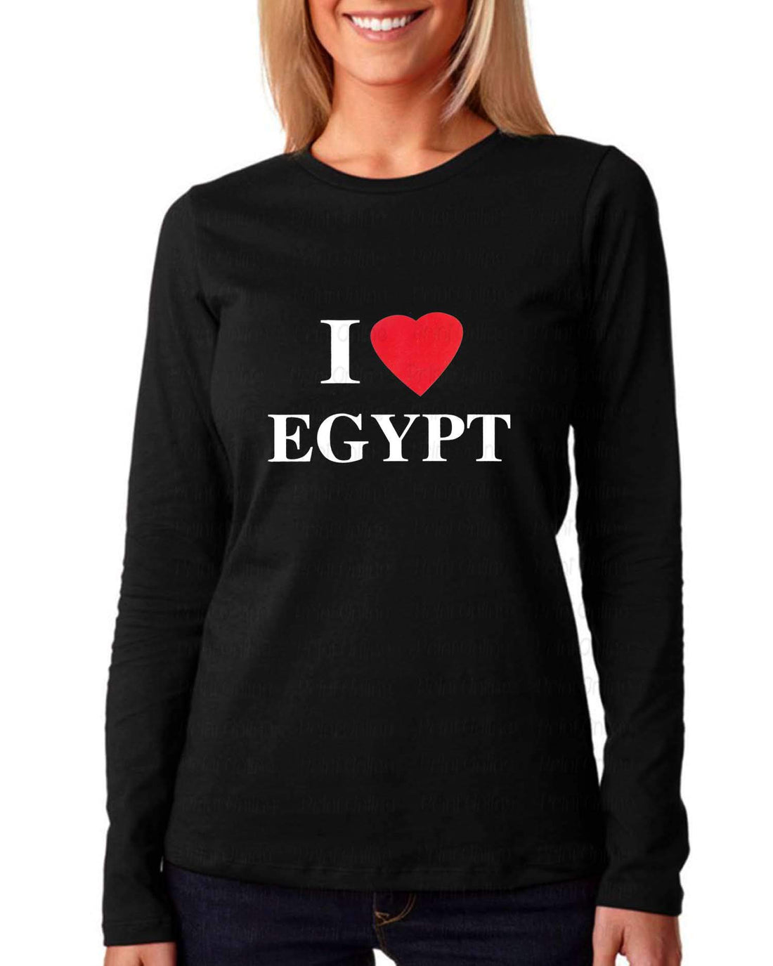 Print.Online T-Shirts For women -black