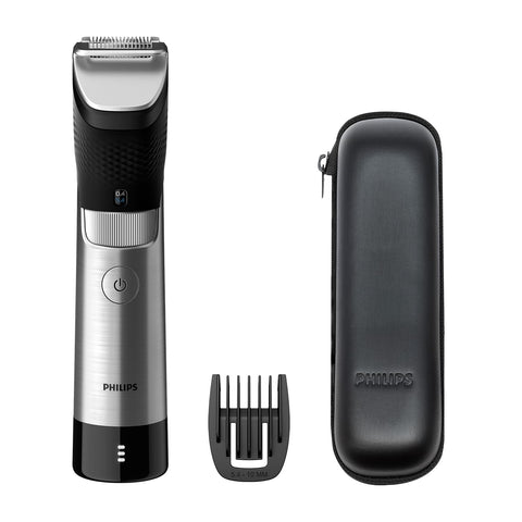 Philips Beard Trimmer 9000 Series, Lift & Trim Pro System, Silver, Which Best Buy Winner 2023 (BT9810/13)