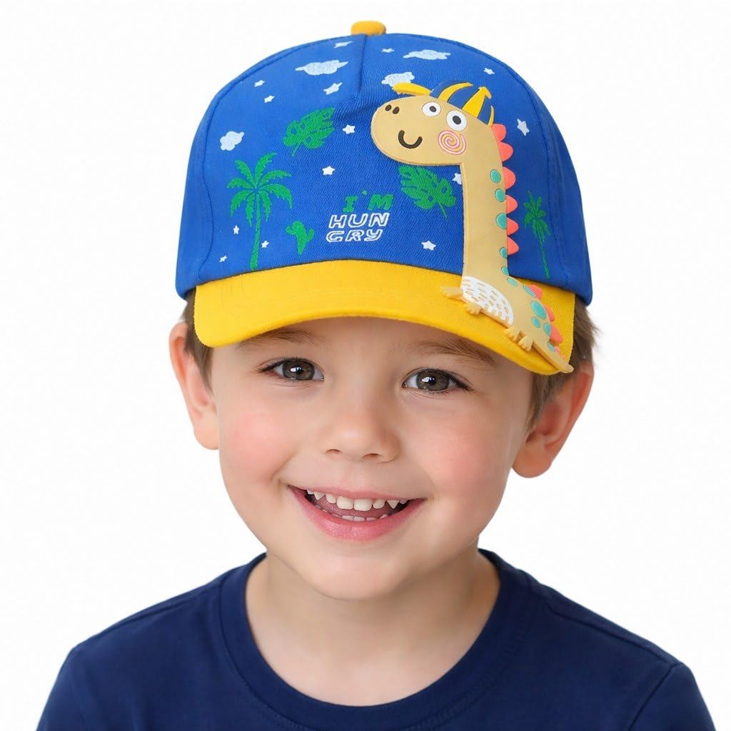 Unisex Kids Cap 3 to 6 Years Old Premium Material and Colors Fit All Styles
