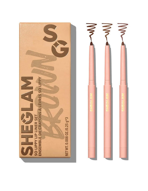 Sheglam So Lippy Lip Liner Set Espresso Kisses 3pcs