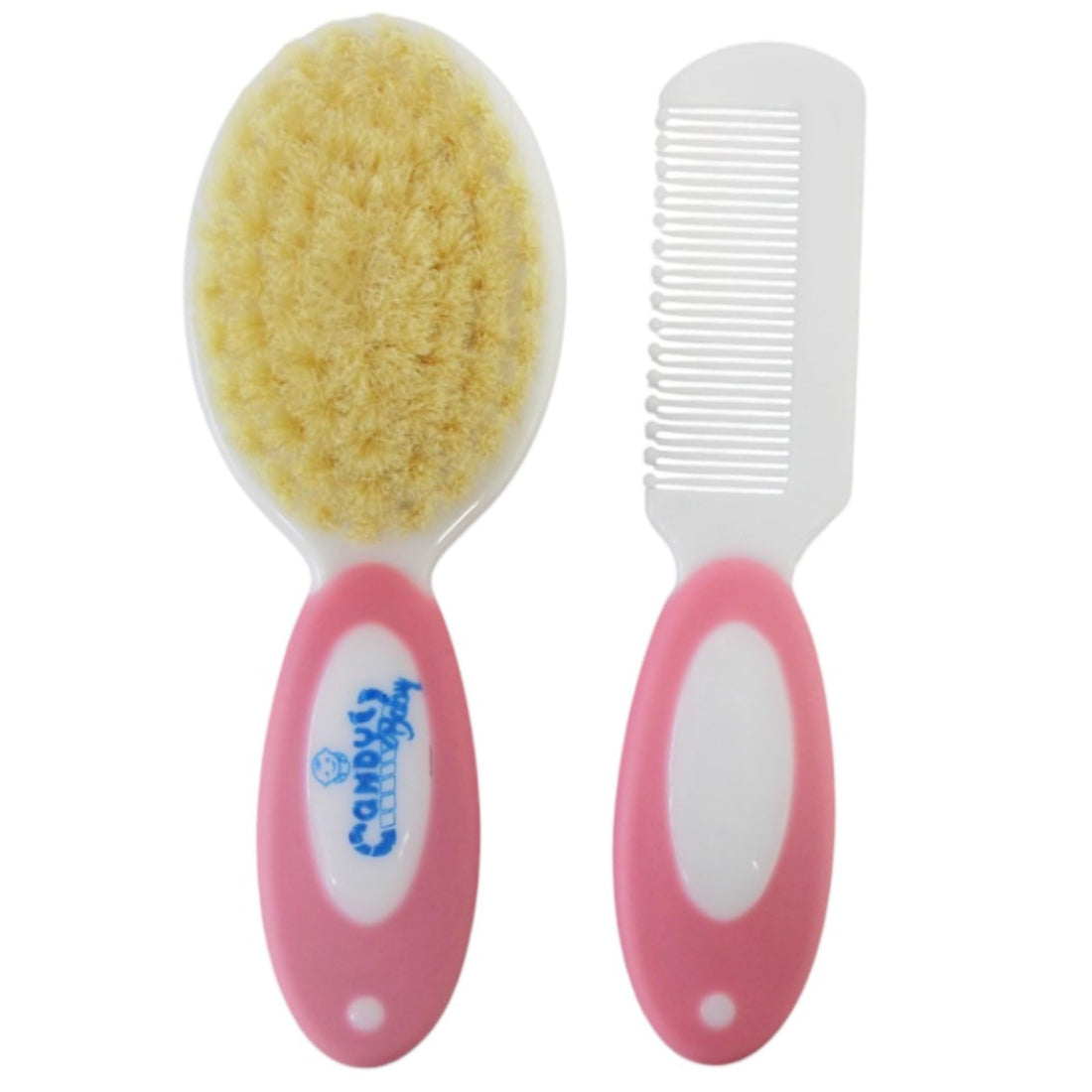 Candy Baby Set Of 2 Pieces Baby Brush&Comb BPA Free For Gils-Pink +0Months