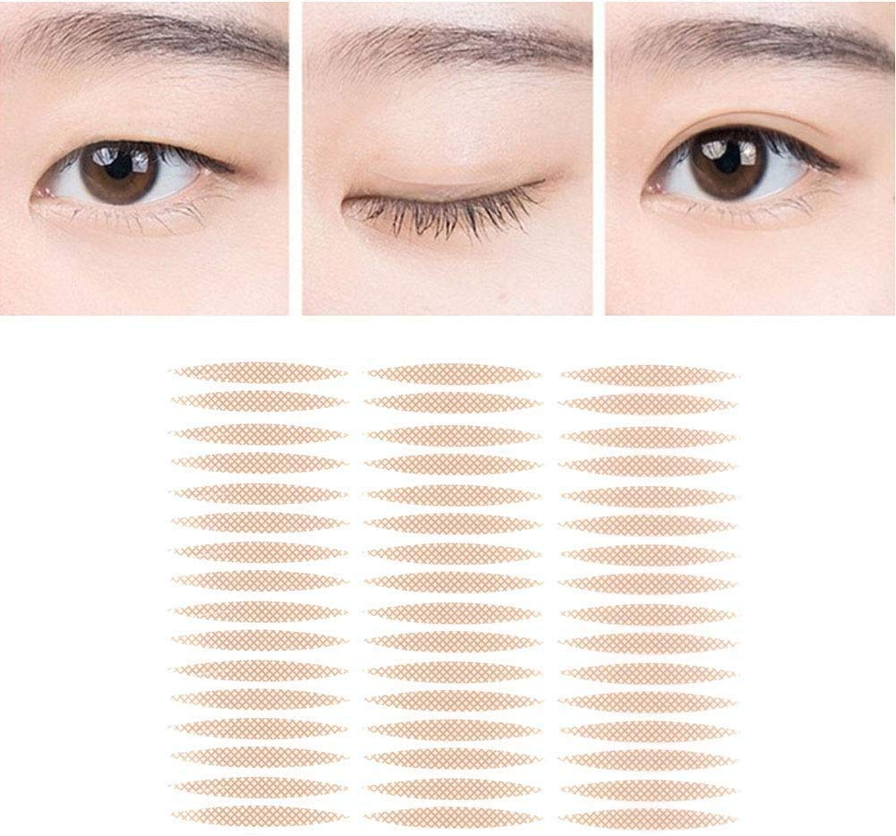 Eyelid Tape Stickers, 72 Pairs Anti-Allergy Adhesive Tape Face Tape for Eyes/False Eyelashes (Transparent)