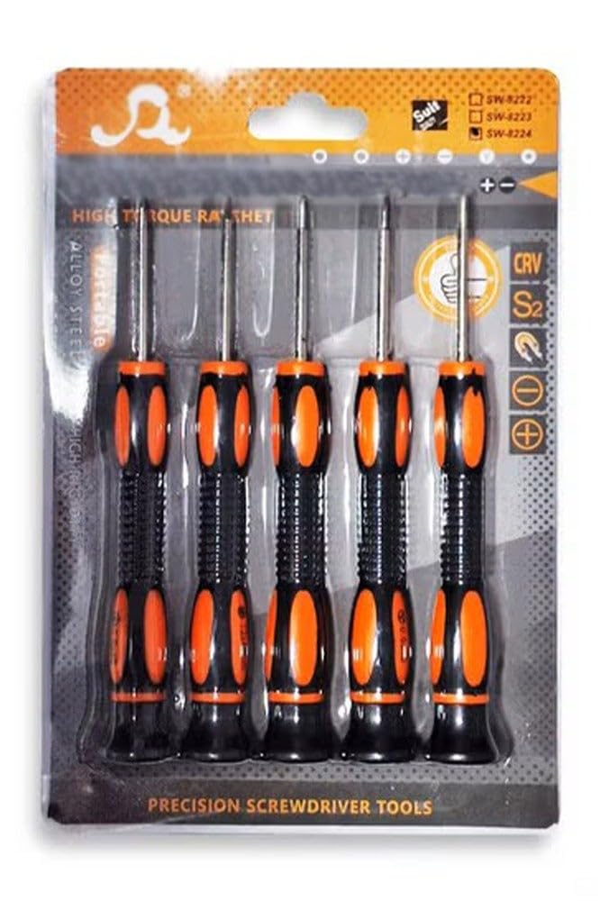 screwdriver set, 5 pcs professional screwdriver set, multi-function magnetic repair tool set, light and easy to use anywhere