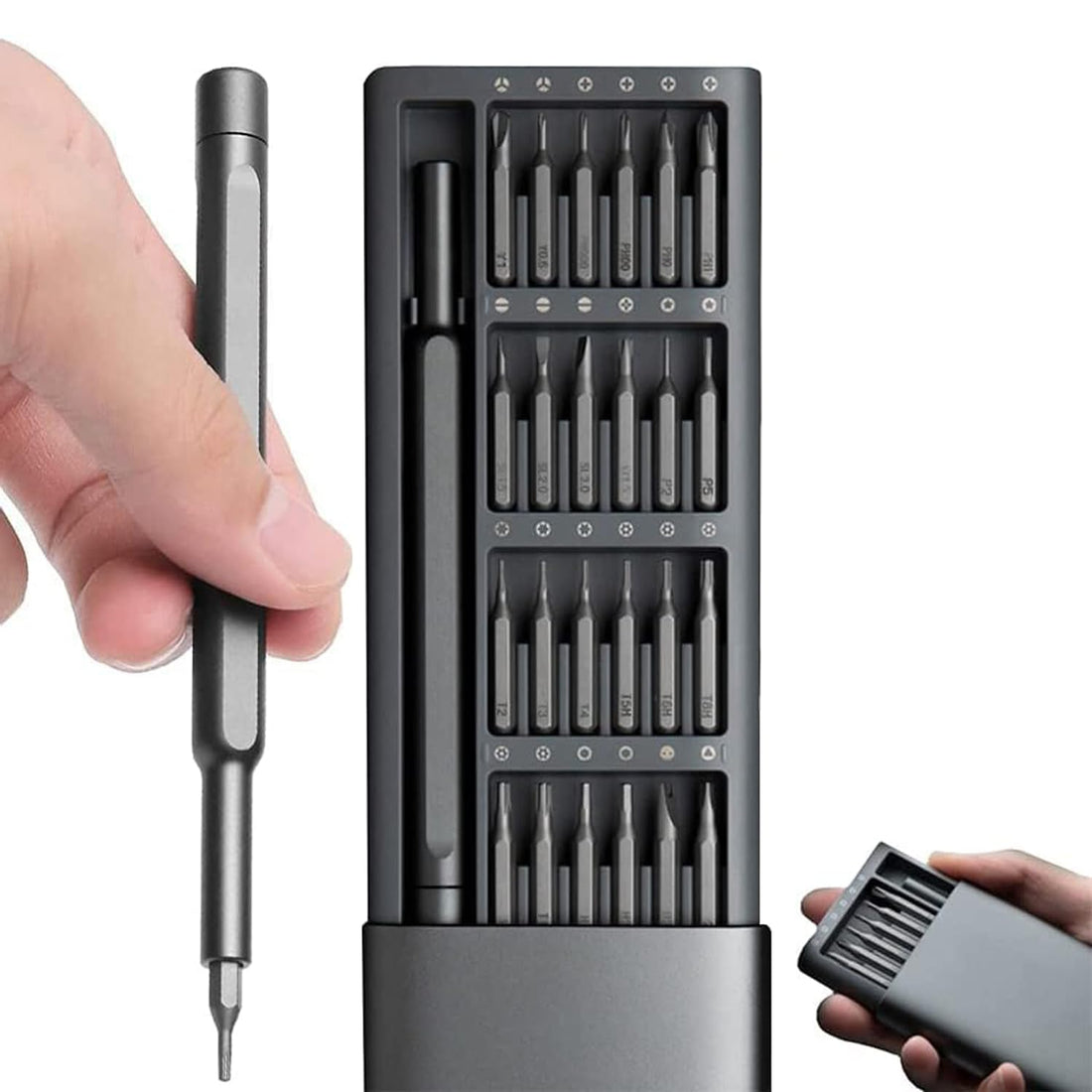 24 in 1 Precision Screwdriver Set, Multifunction Magnetic Driver Bit Set, Pocket Screwdriver Tool Set, Mini Screwdriver Kit, Repair Tool Kit for Electronics, Tablet, Cellphone