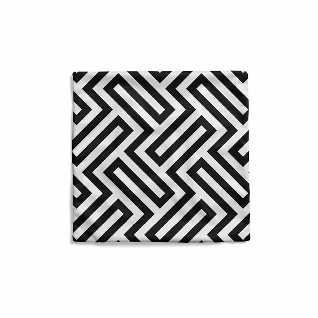 ART MOOD HOME Velvet Cushion cover Black & White 40x40 CM