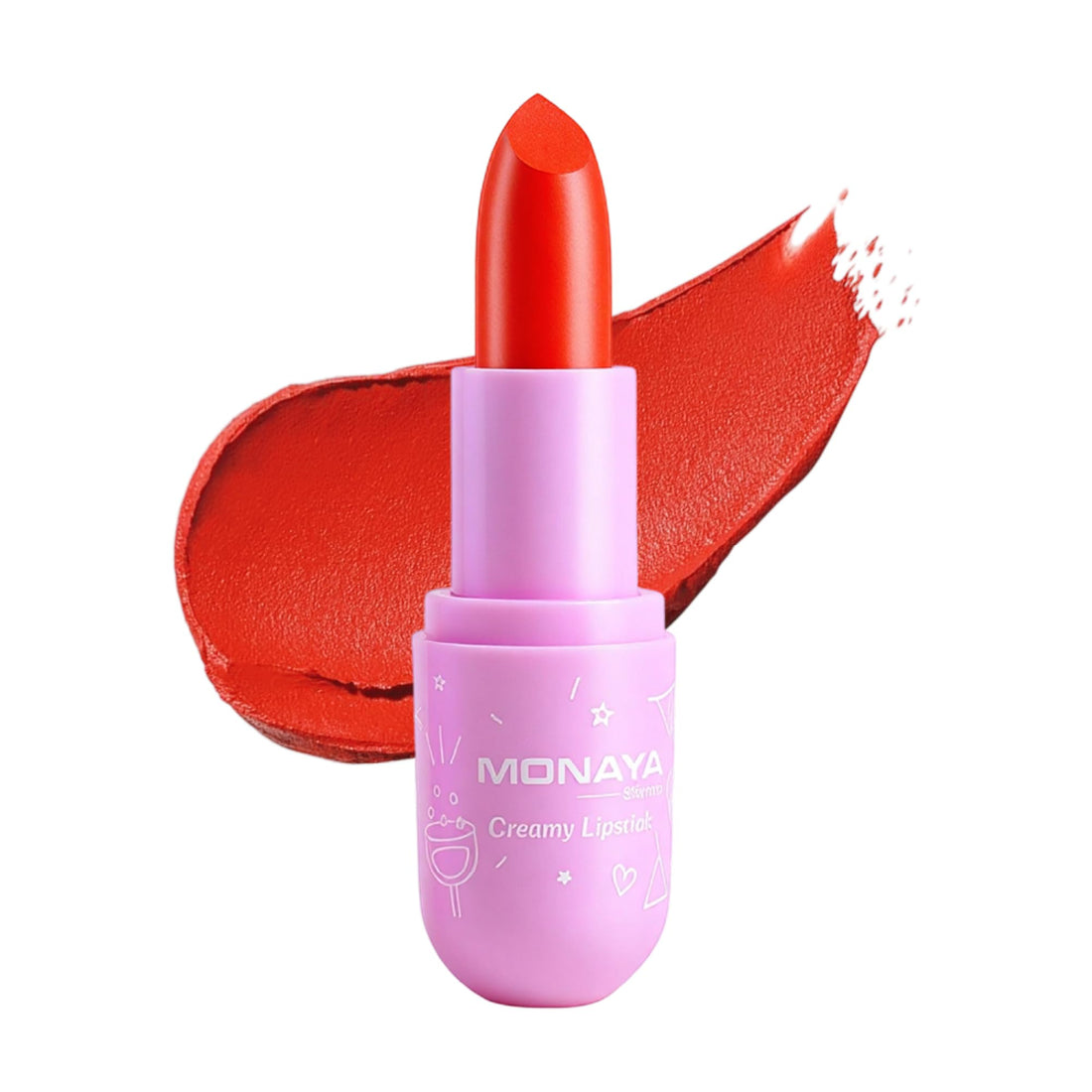 Monaya L009 Creamy Lipstick colors ，Mega Last High-Shine Lipstick Lip Color Nourishing High-Shine, Buildable & Blendable Creamy Color, Cruelty-Free & Vegan (L306#)