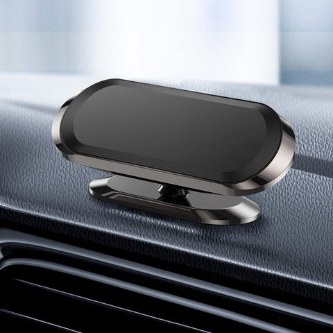 NALANDA® Magnetic Phone Mount for Car Strong Magnet Car Phone Holder Car Mount 360° Adjustable Universal Dashboard Holder Fits iPhone Samsung All Smartphones with Adhesive-Black