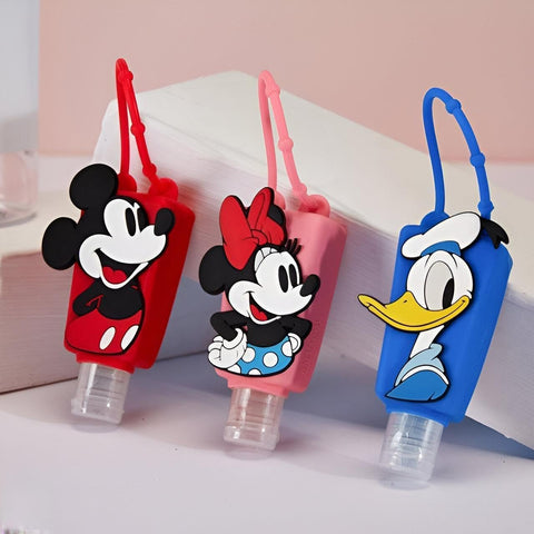 Dispenser Silicone - Versatile Multi-Purpose Dispenser with Cartoon Characters, Flexible and Leak-Proof, Ideal for Hand Sanitizer, Lotion, or Soap, Suitable for Home, Office, or Travel (3 pcs)