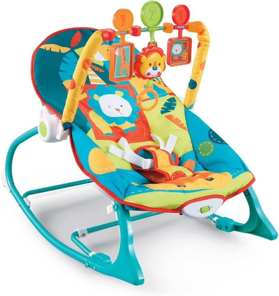 TOYS-EGYPT Baby Music Rocking Chair | Infant to Toddler Rocking Chair | with Vibration Vibration Vibration and Soothe Toys for Babies to Toddlers | Suitable from Birth to 18K (68143)