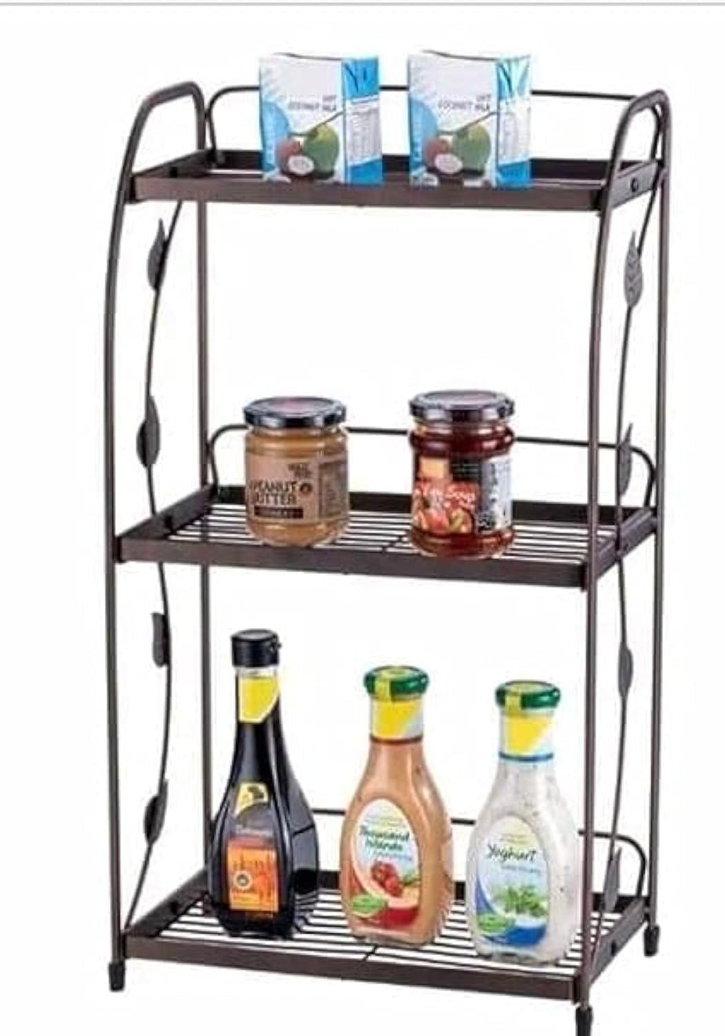 Kitchen Storage Organizer, Mesh Wire Rolling Cart, Home Kitchen Storage Rack Utility Baskets, Art Trolley Carts