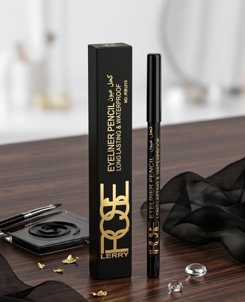 Waterproof Gel Kohl Pencil, Soft Cream Formula, Multi-Color, Long Lasting Hold Suitable for Beginners and Professionals (Black 010, Rose Berry, Pen)