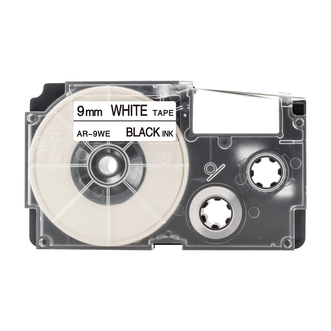 Label Tape 9mm x 8m Black On White For Casio EZ Label Printer