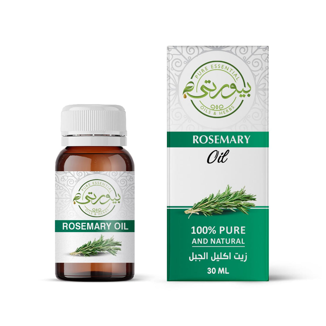 Purity - Rosemary Oil Steam Distilled 100% Pure for Hair Growth & Dry Scalp, Skin, Aromatherapy | Non-GMO Verified 30 ML