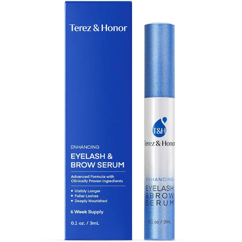 Natural Eyelash Growth Enhancer and Brow Serum for Long, Luscious Lashes and Eyebrows.