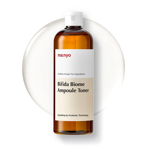 [ma:nyo] Bifida Biome Ampoule Toner (13.5 fl oz/400ml) – 5 Probiotics for Skin Barrier, Low pH and with PHA gentle exfoliant – Microbiome, Hyaluronic Acid